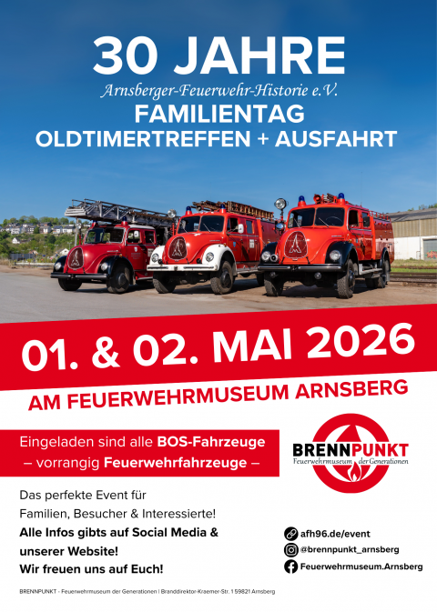 Fotos/Plakat: Arnsberger Feuerwehr Historie e.V. 